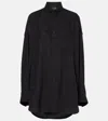 Balenciaga Cocoon Shirt Shirts Black In Black