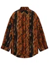 Balenciaga Silk Shirt In Brown