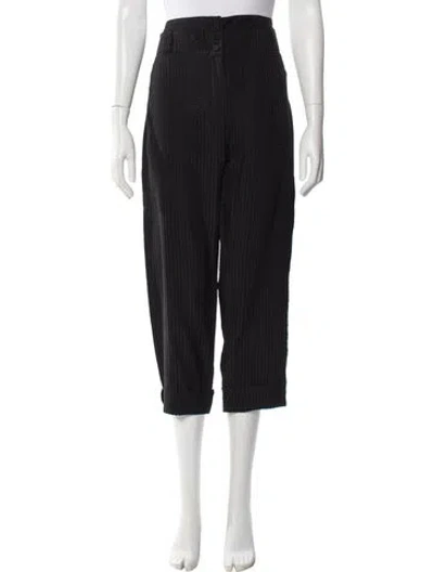 Pre-owned Balenciaga Silk Wide Leg Pants In Gray