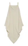 Balenciaga Silk-wool Crepe Scarf Top In White