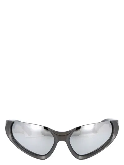 Balenciaga Silver Acetate Sunglasses