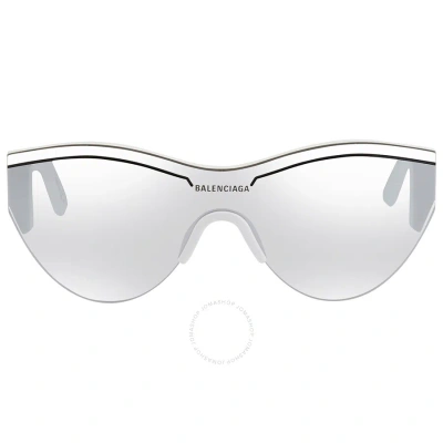 Balenciaga Silver Cat Eye Unisex Sunglasses Bb0004s 005 99
