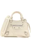 Balenciaga Silver Croc-embossed Calfskin C Leather Semi Shiny Neo Classic Mini  City (authentic Pre-