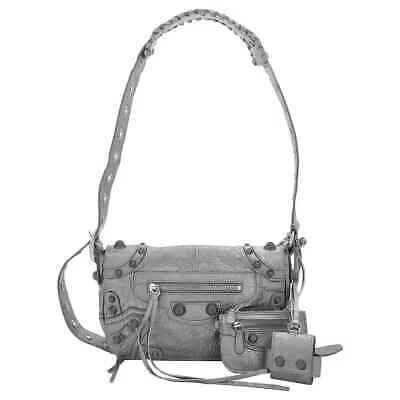 Pre-owned Balenciaga Silver Le Cagole Crossbody Bag 719082210n78115
