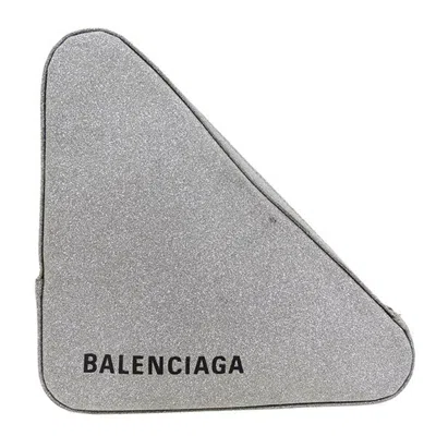 Pre-owned Balenciaga Silver Leather Clutch Bag ()