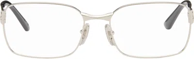 Balenciaga Silver Mercury Squared Metal Glasses