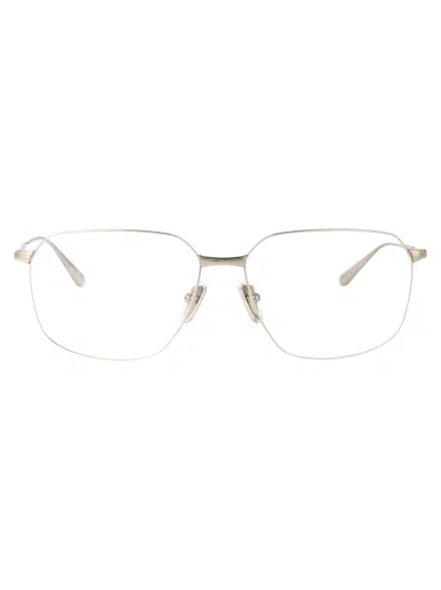 Balenciaga Silver Metal Optical Glasses In Metallic