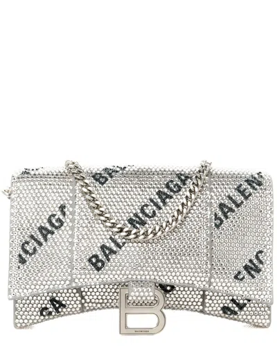 Balenciaga Silver Metal Strass All Over Hourglass Chain Bag (authentic Pre-  Loved)