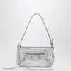 Balenciaga Silver Metallic Le City Shoulder Pouch