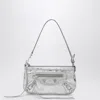 Balenciaga Silver Metallic Le City Shoulder Pouch In Metallic