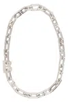 Balenciaga Chain Link Necklace With 48 Cm Length In Silver