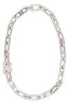 Balenciaga Chain Link Necklace With 48 Cm Length In Silver