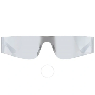 Balenciaga Silver Rectangular Unisex Sunglasses Bb0041s 002 99