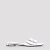 Balenciaga Duty Free Slides In Silver