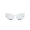 Balenciaga Logo-print D-frame Sunglasses In Gray