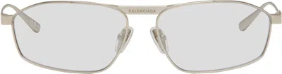 Balenciaga Silver Tag 3.0 D-frame Sunglasses In Gray