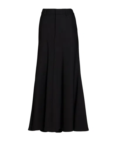 Balenciaga Simple Flared Skirt In Black