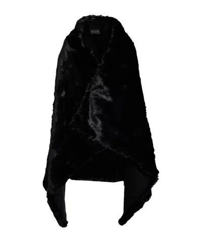 Balenciaga Simple Solid-color Shawl In Black