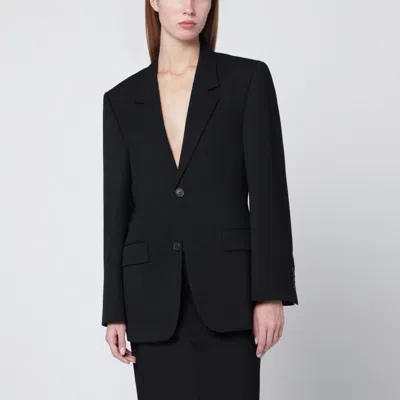 Balenciaga Single-breasted Black Wool Jacket
