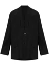 Balenciaga Single-breasted Blazer In Black