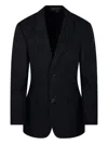 Balenciaga Standard Single-breasted Tailored Blazer In Black In Black