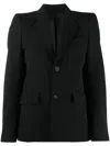 Balenciaga Standard Single-breasted Tailored Blazer In Black In Black