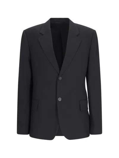 Balenciaga Single-breasted Blazer In Black