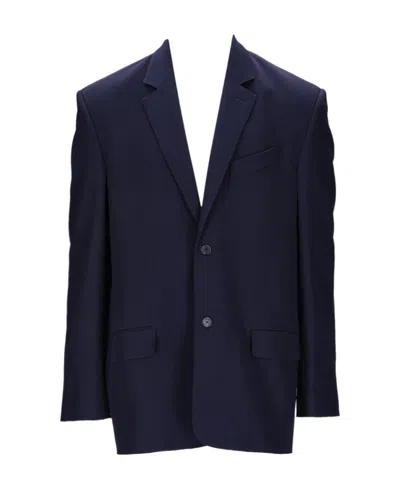 Balenciaga Single-breasted Blazer In Black