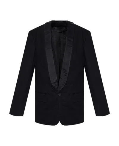 Balenciaga Single-breasted Blazer In Black