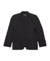 Balenciaga Single-breasted Blazer In Black
