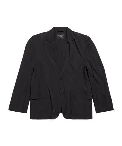 Balenciaga Single-breasted Blazer In Black