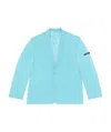 Balenciaga Single-breasted Blazer In Blue