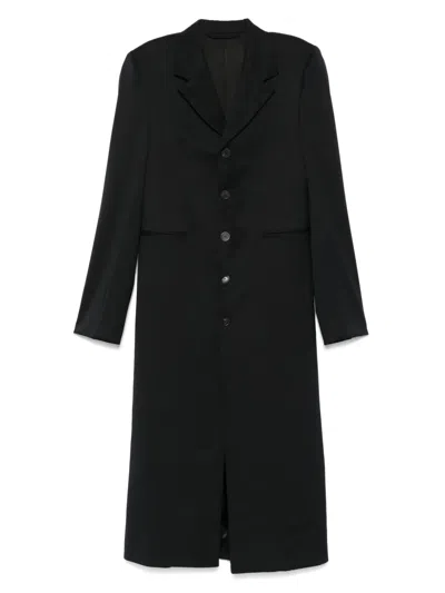 Balenciaga Single-breasted Coat In Black