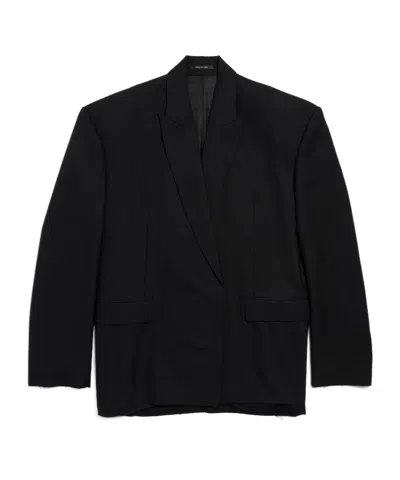 Balenciaga Single-breasted Jacket In Black