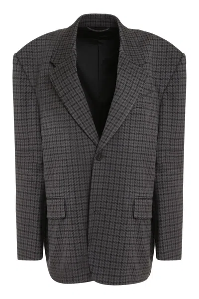BALENCIAGA BALENCIAGA SINGLE-BREASTED ONE BUTTON JACKET