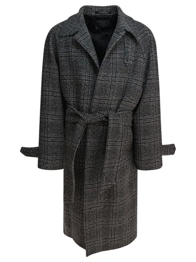 BALENCIAGA BALENCIAGA SINGLE-BREASTED RAGLAN COAT