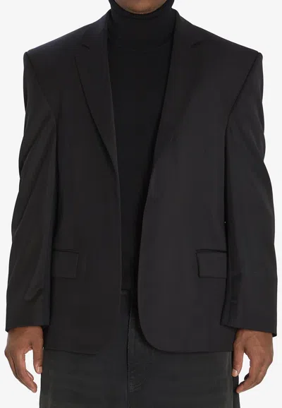 BALENCIAGA SINGLE-BREASTED TAILORED BLAZER