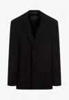Balenciaga Tailored Jacket Buttoned Cuffs In Black