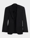 Balenciaga Single-breasted Tailored Jacket In Black