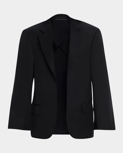 Balenciaga Single-breasted Tailored Jacket In Black
