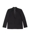 Balenciaga Black Wool Blazer With Single-button Closure In Black