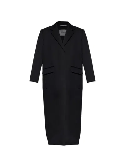 Balenciaga Single-breasted Wool Coat In Black