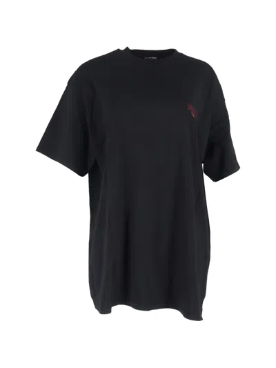 Pre-owned Balenciaga Sinners Logo Print Cotton T-shirt In Black