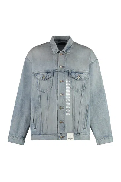 Balenciaga Size Sticker Denim Jacket