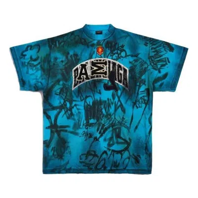 Balenciaga Skater Graffiti T-shirt 'blue Sky'