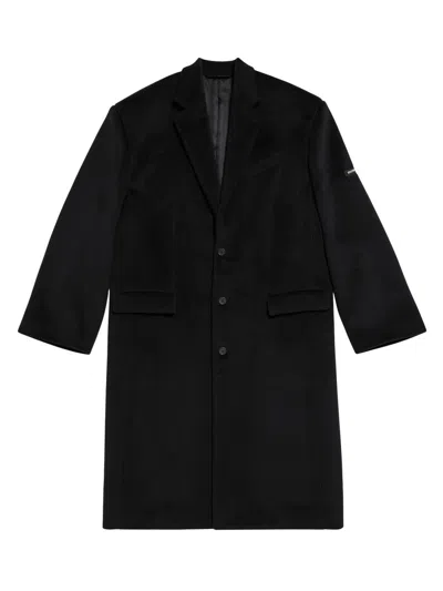 Balenciaga Skater Tailored Coat In Black