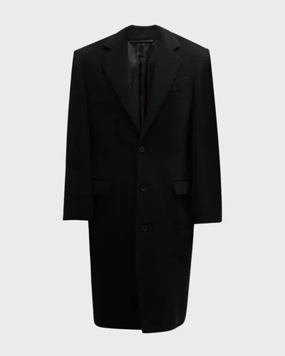 Balenciaga Skater Tailored Coat In Black