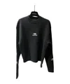 Balenciaga Round Neck Sweater In Black