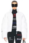 Balenciaga Ski Cropped Puffer Jacket In White
