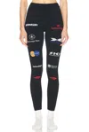 Balenciaga Women's Ski Leggings In Black In Black & Multicolor